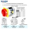 Zhuochao HZ12-16/04 Two-Speed Power Disconnect Changeover Switch
