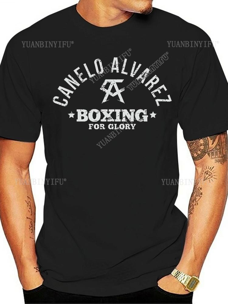 New Arrival  Classic Fashion Canelo Alvarez Boxinge Mexican Flag T-shirt  Casual  Short Sleeve O-neck Unisex Shirt Hot Product