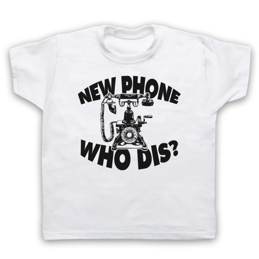 

New Phone Who Dis Funny Slogan Vintage Phone Meme Kids Childs T-Shirt S