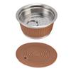 Stainless Steel Reusable Refillable Coffee Capsule Filter Cup with Tamper for Dolce GustoCoffee