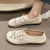 Fashion Mesh Flat Ladies Footwear Cute Women's Shoes Round Toe Flats Kawaii Low Heel Elegant with Discount Vacation Comfortable Trend