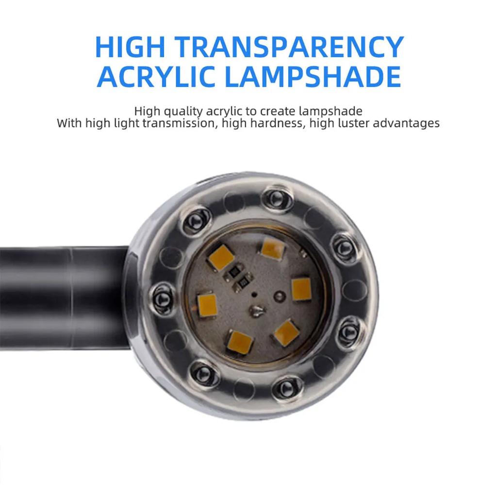 4Pcs/set Motorcycle LED Brake Light Amber and Red Turn Signal Tail Light Indicator Warning Signal Bulbs Lamps Motor Accessories