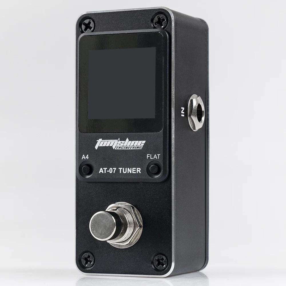 AROMA AT-07 Mini Foot Tuner Guitar Effect Pedal Guitarra Chromatic Tuning Metal Shell HD Display Guitar Parts & Accessories