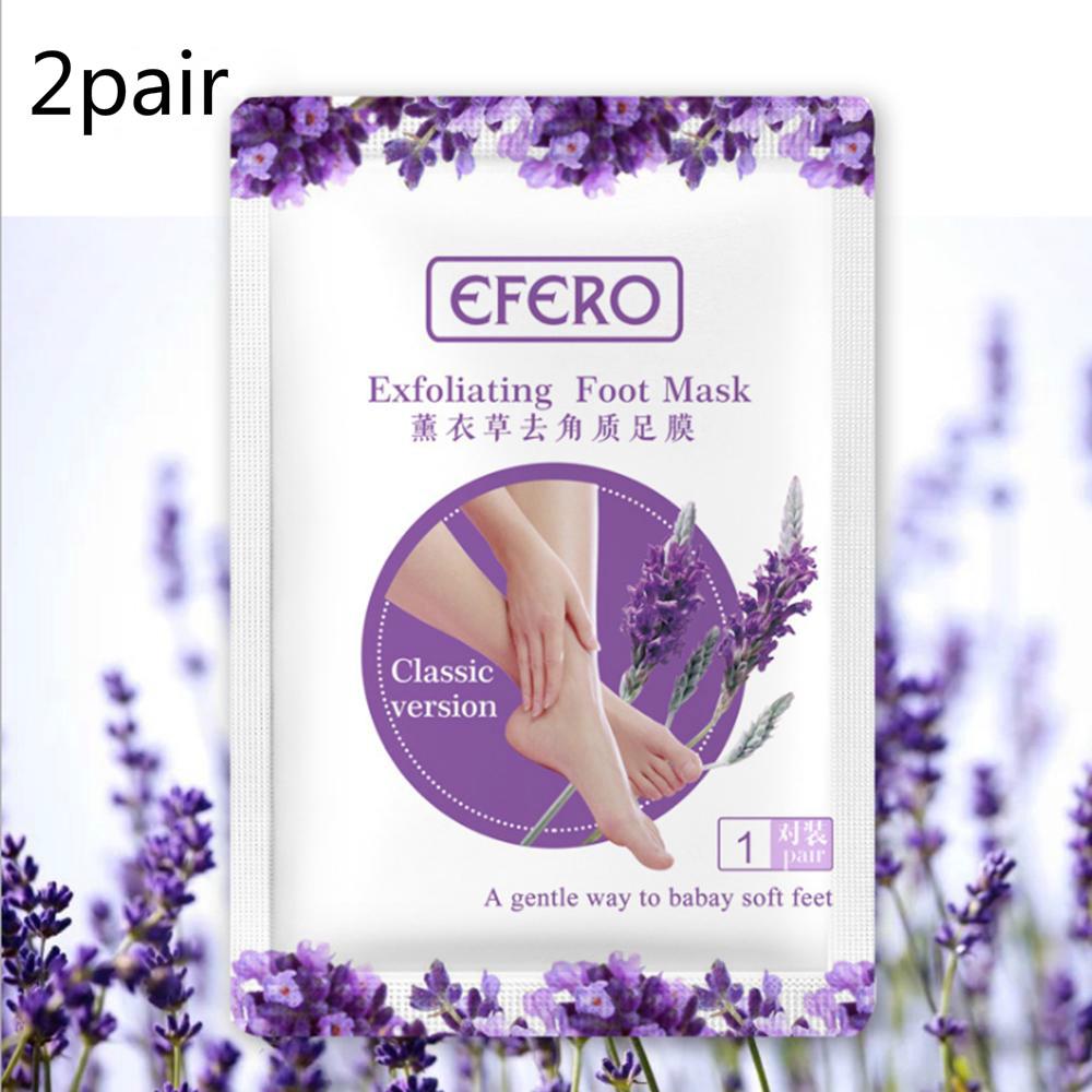 2pair Foot Peel Mask Peeling Away Calluses and Dead Skin Cells Exfoliating Peeling Scrub Mask Repair