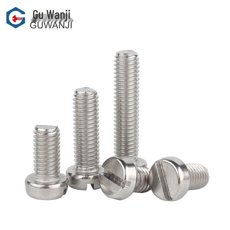 Guwanji 304 Stainless Steel Slotted Pan Head Machine Screws