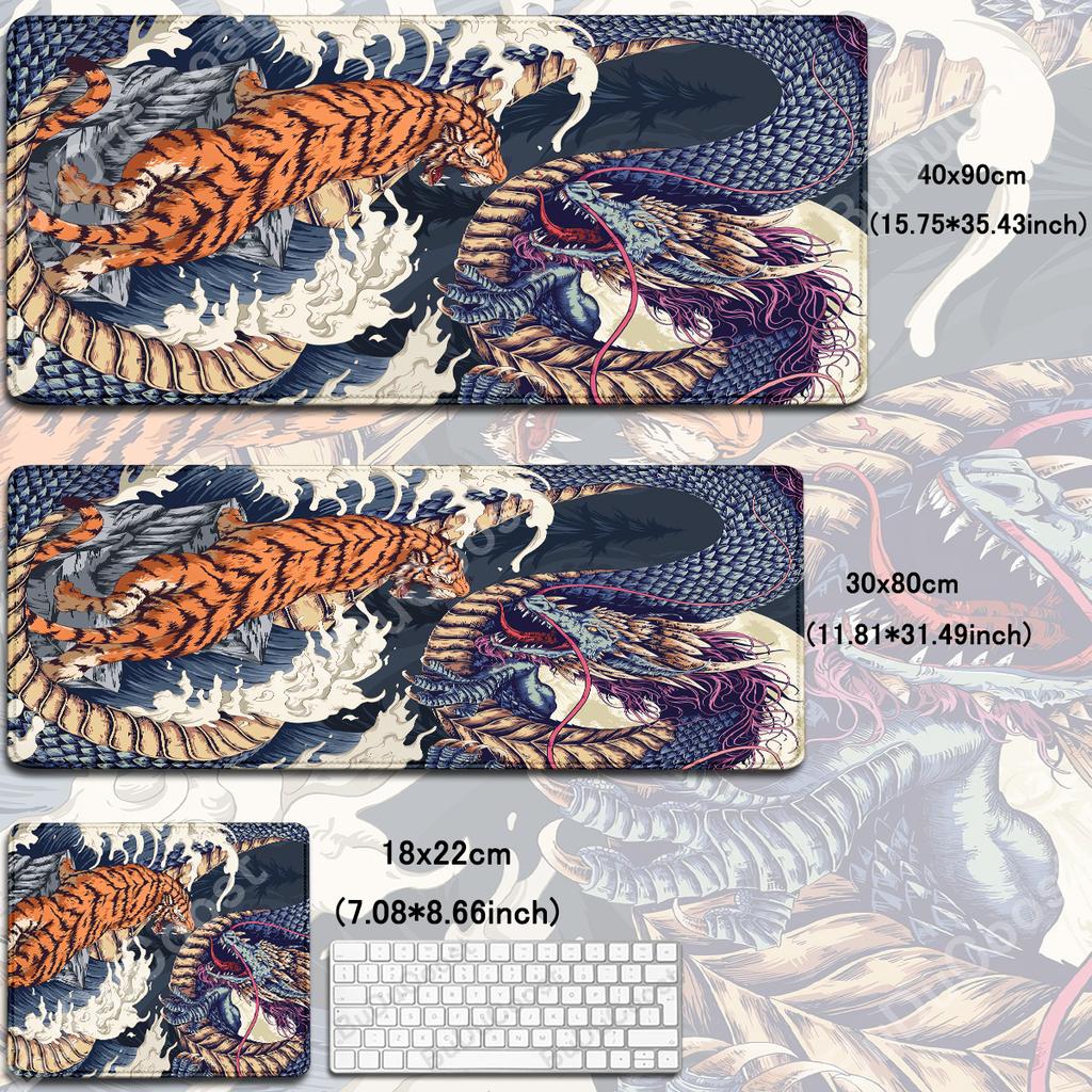 Xxl Gamer Laptop Desk Mat Large Mouse Pad Japanese Dragon Gaming Accessories HD Print Office Computer Antislip Keyboard Mousepad