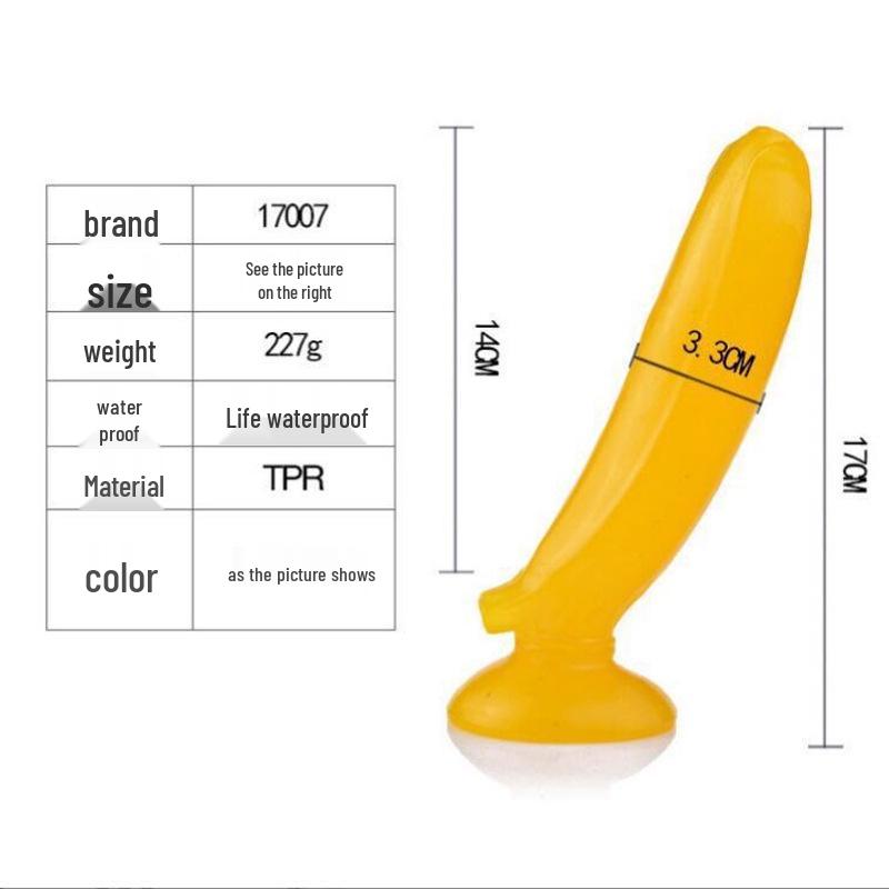 Women's Fruit & Veggie Themed Suction Cup Dildo Masturbator - Erotic Toy Alternative