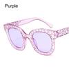 Retro Crystal Rhinestone Frame Female Shades Oversized Sunglasses Women Sunglasses Square Sunglasses