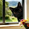 Adesivos de Janela de Animais Raposa Gato Guaxinim Desenho Animado Adesivos Estáticos Removíveis para Quarto de Crianças Sala de Estar Portas de Vidro Janelas