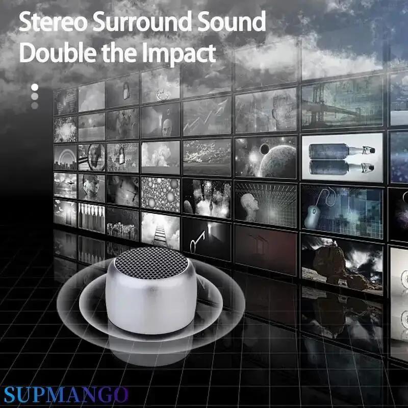 M1 Portable Bluetooth Speaker 3D HIFI Music Stereo Surround Mini USB Outdoor Subwoofer Speaker Audio Player Speaker Microphone