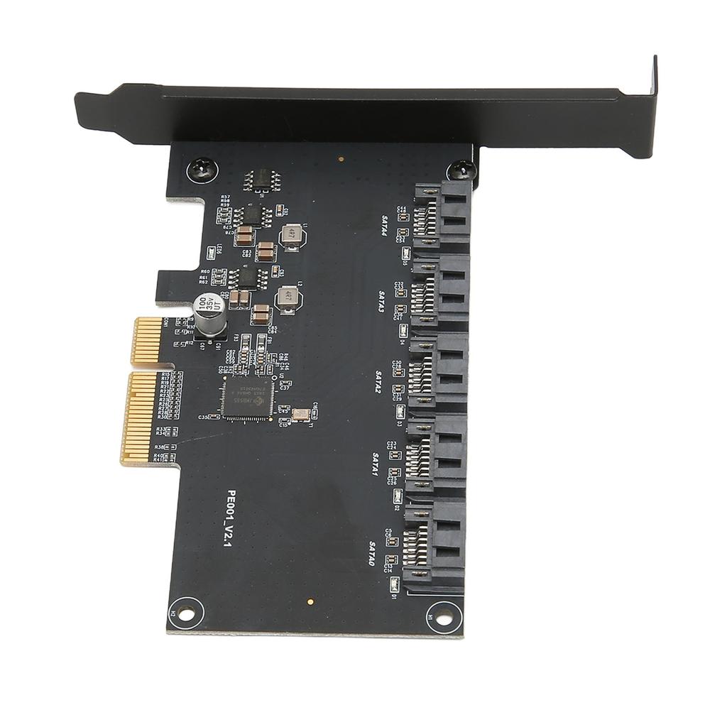 PCIE To 5 SATA Expansion Cards 6Gbps Transfer Rate Plug and Play 5 Port SATA3.0 Expansion Cards for