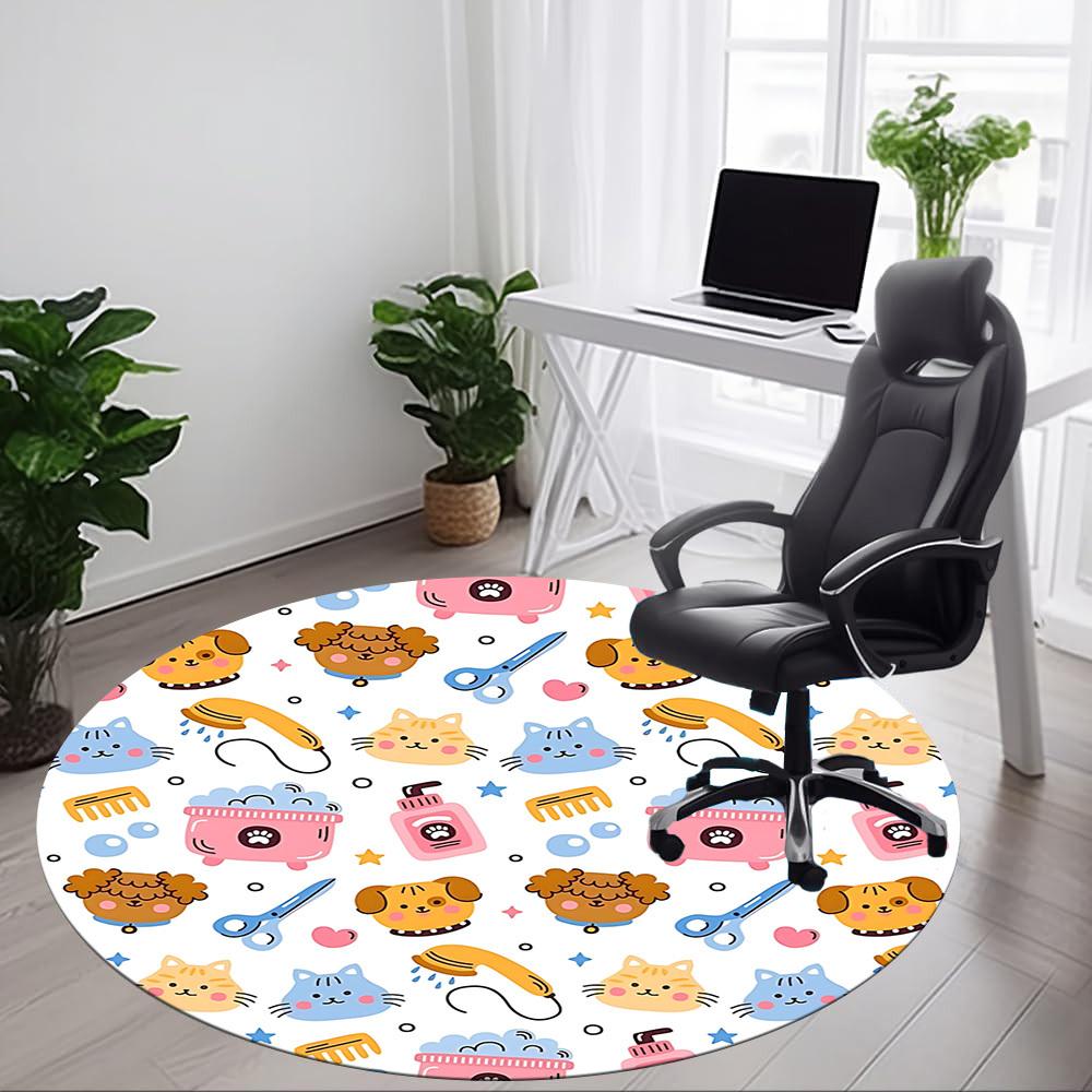 1pc Pet Grooming Chair Carpet for Office, Non-slip, Soft and Durable Office Rug for Decoration, Perfect for Office yy251229190