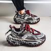 Internet Famous Popular Men's Shoes Trendy Brands Niche Retro Worn Out Sports Leisure Thick Soled Height Increasing Dad