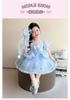 Girls' Summer Dress 2026 New Style Baby Girl Elegant and Beautiful Elsa Princess Dress Children's Summer Dress Dress