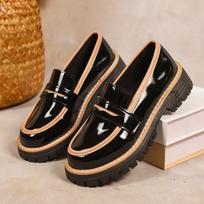 2026  Women's Platform Shoes Loafers New Mary Jane Shoes Women's Japanese Retro Soft-soled Girls Thick-soled High-heeled Shoes