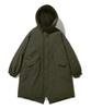 Fluke Adventure Fishtail Quilted Long Parka Khaki Fpj222