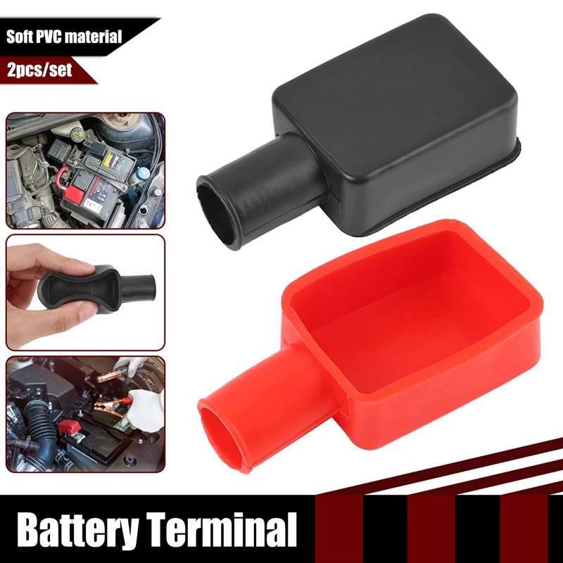 Universal Car Battery Terminal Cap Negative Positive Terminal Covers Protector Replacement Batteries Car Accessories