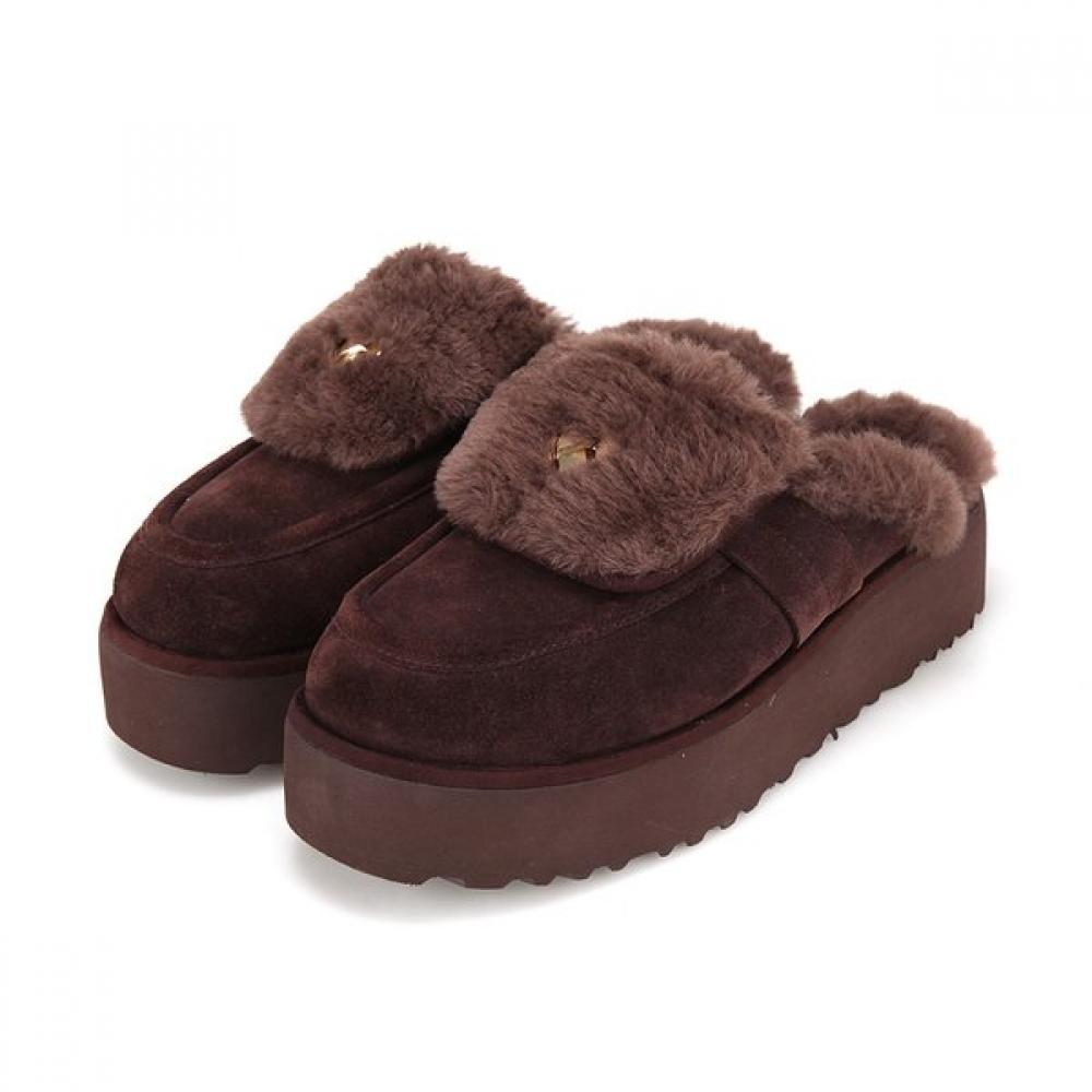 Лоферы Barbara из мягкой кожи с мехом Bbi569br 250mm