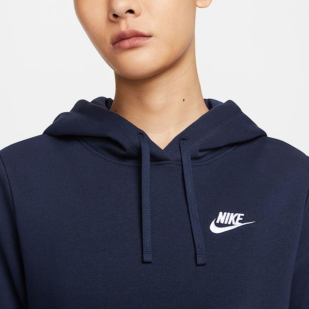 Nike Sportswear Club Fleece Hooded Pullover Sweatshirt Women tops Obsidian DQ5794-451
