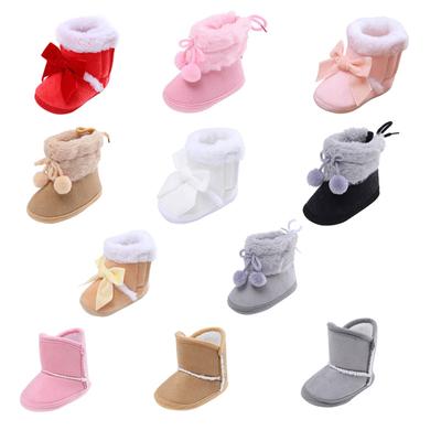 Winter Baby Girl Boy Warm Cotton Boots Casual Shoes First Walkers Newborn Cute Non-slip Soft Sole Shoe