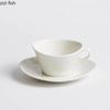 White Ceramic Coffee Cup and Saucer Set Irregular Water Cup Milk Tea Cups Couple Mugs Afternoon Tea Cup Milk Mugs Tea Mug