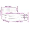 Ottoman Bed with Mattresses Taupe 200x200 cm Fabric