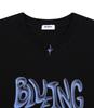 Beulluing Blueing Blur Logo Graphic Tee [Black]