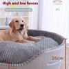Tapis de Lit Chaud pour Animal de Compagnie Coussin de Repos Doux en Peluche pour Chien Petit à Grand Lit de Sommeil Confortable et Lavable pour Animal de Compagnie