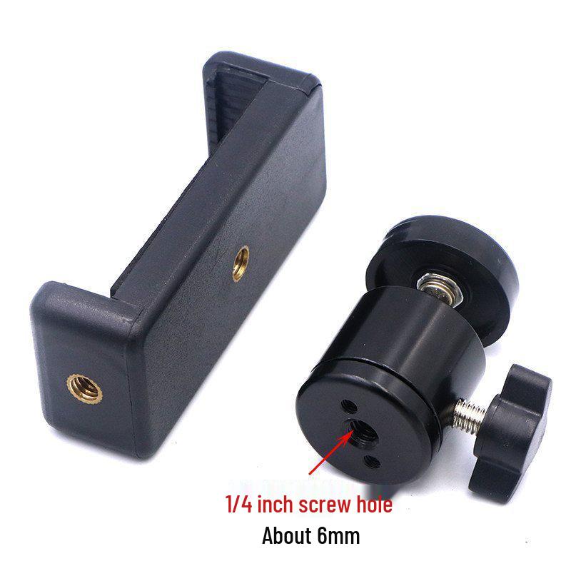 Universal Rotating Mobile Broadcast Tripod Stand with Overhead Shooting Clip
