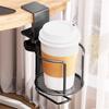 360 ° Rotating Clip-on Cup Holder Waterproof Desktop Mug Rack Mug Floating Shelves  Water Bottles