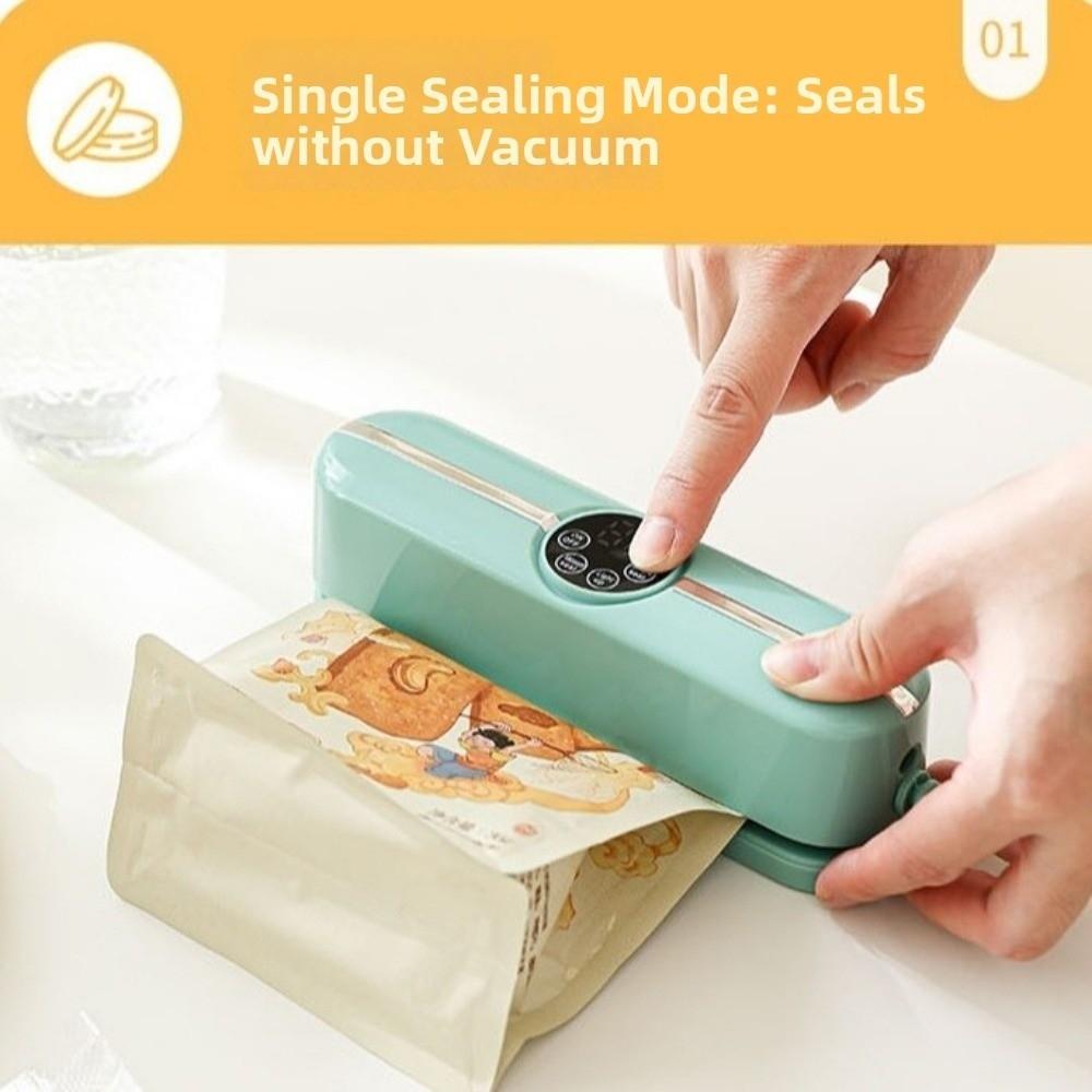 USB Rechargeable Vacuum Sealer Wireless Food Sealing  Machine  Food Preservation Tools