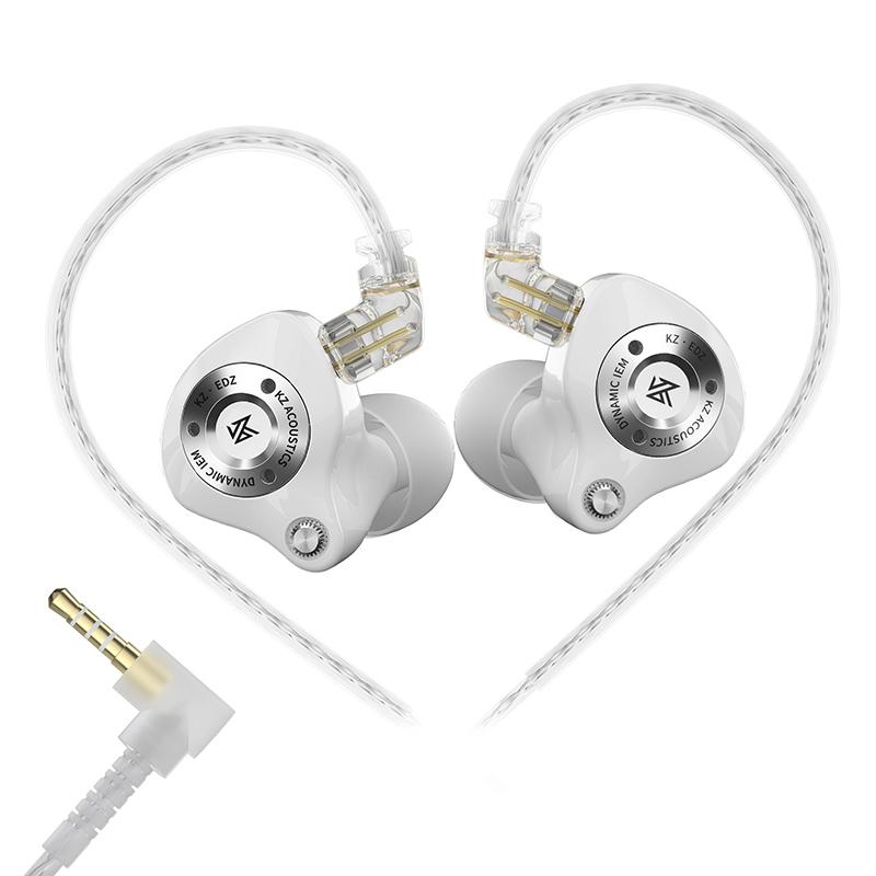 KZ EDZ Earphones Ultra Wide Frequency IEM Dual Damping Wired Headphones HiFi Bass Earbuds Gaming Headset With Mic PK EDX PRO X