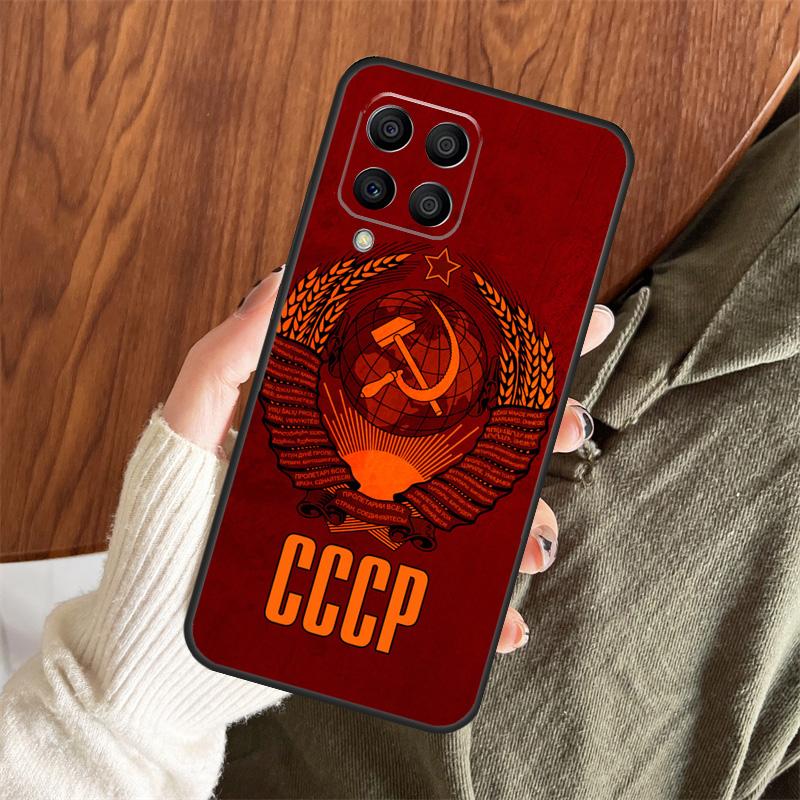 Russia Soviet Emblem Flag Case For Samsung Galaxy M11 M21 M31 M35 M12 M13 M14 M15 M16 M36 M56 M53 M32 M52 M55 M34 M54