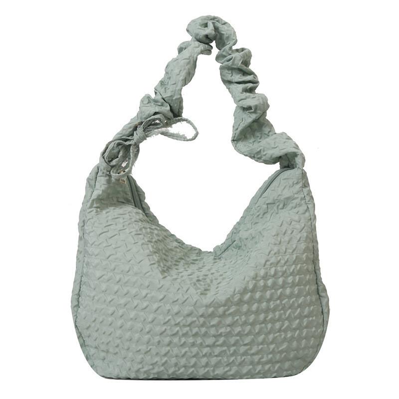 Trendy Korean Style Shoulder Bag 2023 Fall Winter New Fashion Wrinkled Hobo Bag