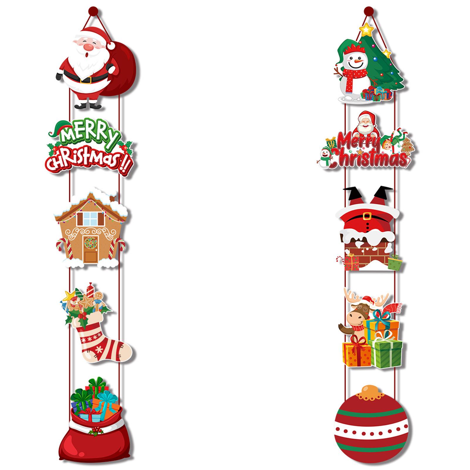 

Merry Christmas Hanging Door Banners Unique Scene Decoration Beautiful And Environmentally Friendly