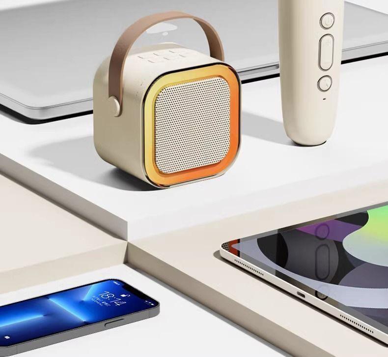 K12 Portable Wireless Bluetooth Speaker with USB & Integrated Singing Sound