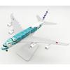 20cm Diecast Modellflugzeug - ANA Airlines A380 (Schildkröte Grüne Edition) Sammlerstück