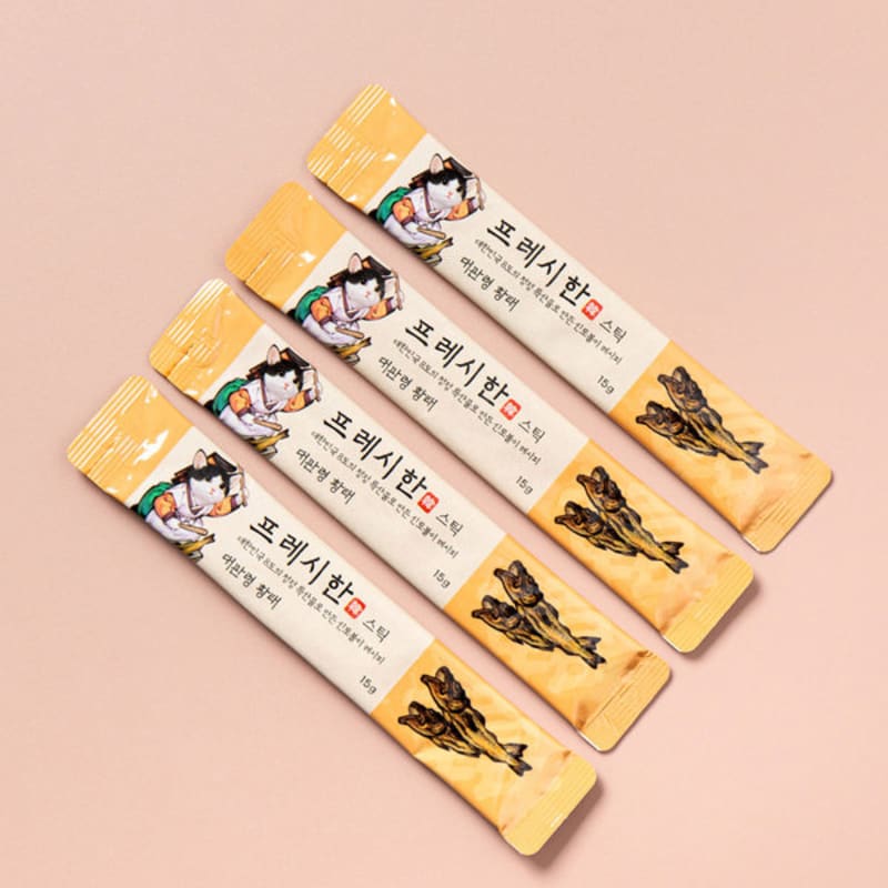 [Pet] Whistle Fresh Sticks 4Pcs Daegwallyeong Dried Pollack