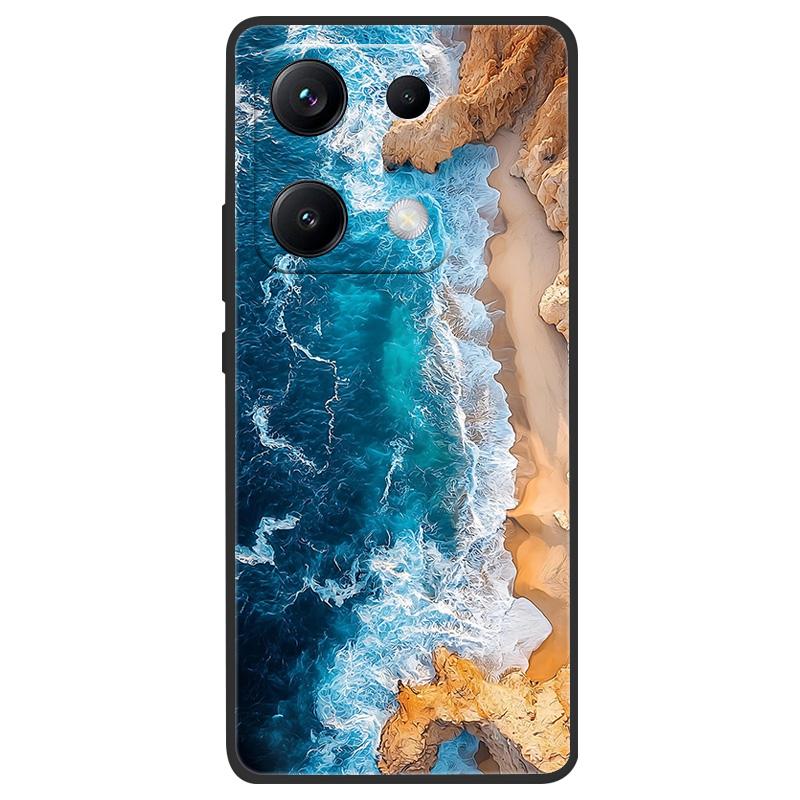 For Redmi Note 14S 4G Phone Case 14 s Marble Painting Pattern Soft Silicone Anti Drop Cover For Xiaomi Redmi Note 14S Shell