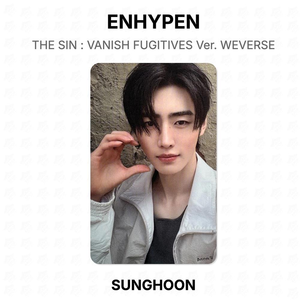 ENHYPEN THE SIN : VANISH FUGITIVES Ver. WEVERSE Official Photocard