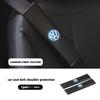 BIG1 For Volkswagen VW 2pcs Car Seat Belt Shoulder Protector Litchi Grain Fatigue Relief Pad Polo Jetta Sagitar Magotan Passat B5 B6