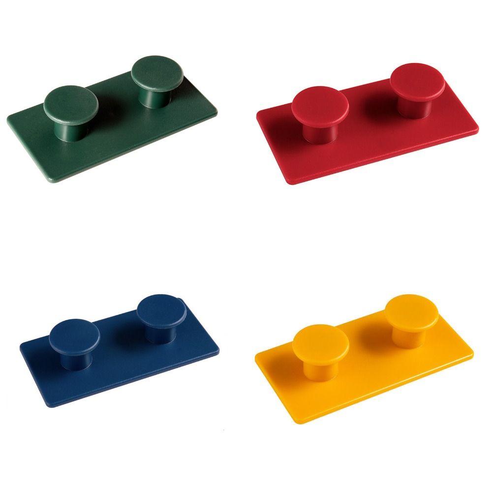 Simple Four Color Suit No Punching Hanging Clothes Building Block Strong Adhesion Coat Hook Hook Key Hook Kitchen Accessories