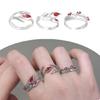 Simple Rings Adjustable Fashion Opening Rings Alloy Texture Fashion Rings Suitable for Matching Various Fashion Outfits
