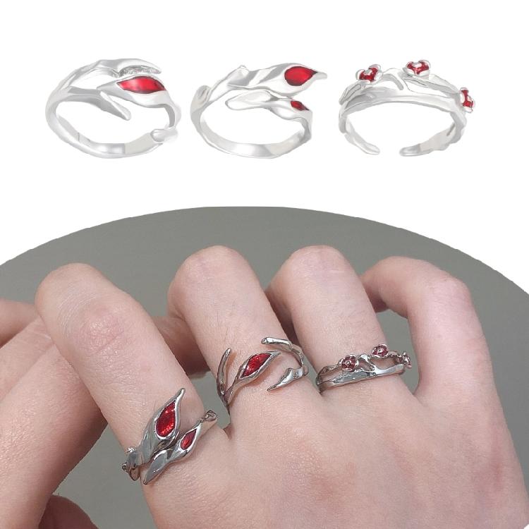 Simple Rings Adjustable Fashion Opening Rings Alloy Texture Fashion Rings Suitable for Matching Various Fashion Outfits