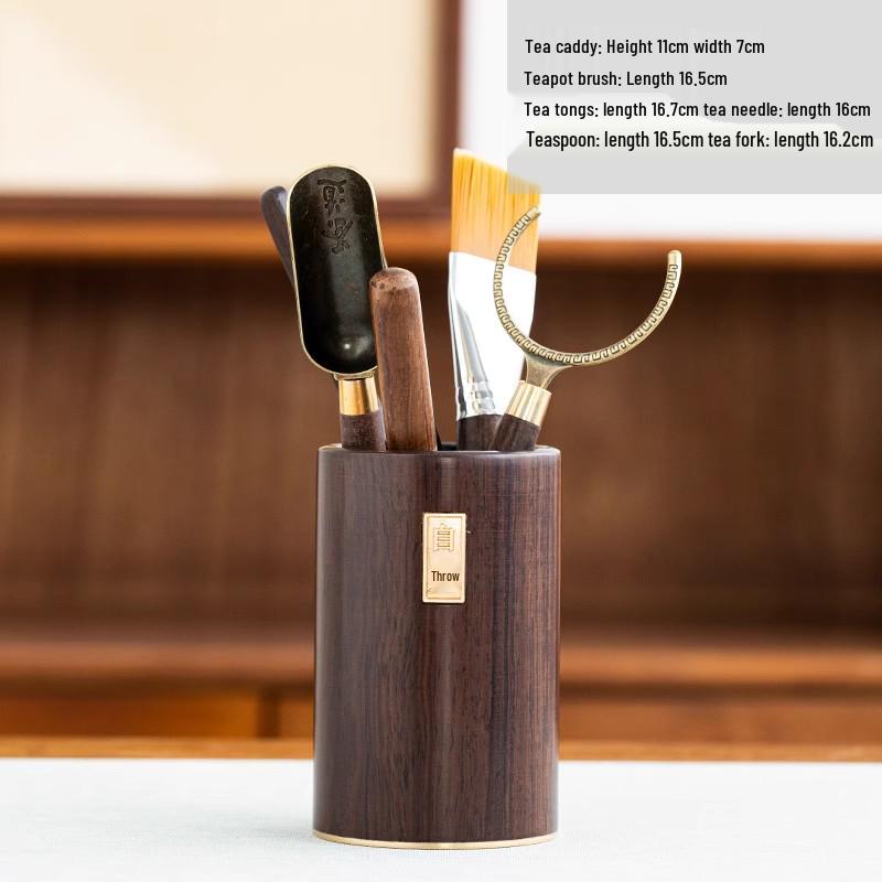 Solid Wood Kung Fu Tea Set: Tea Ceremony Accessories & Storage