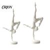 Versatile White Table Decor 3D Printed Rhythmic Gymnastics Figurine, Modern Minimalist Art Sculpture, Elegant Sculpture Handstand Ballet Pose