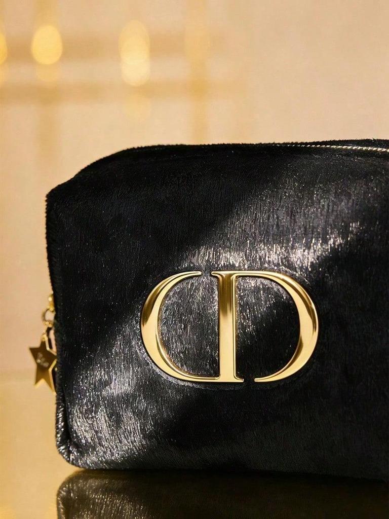 Dior תיק איפור שחור גדול