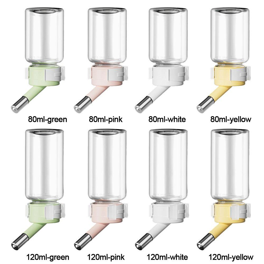 Transparent Hamster Water Dispenser Hanging Design Leakproof Pet Waterer Bead Head Small Animals Drinking Bottle