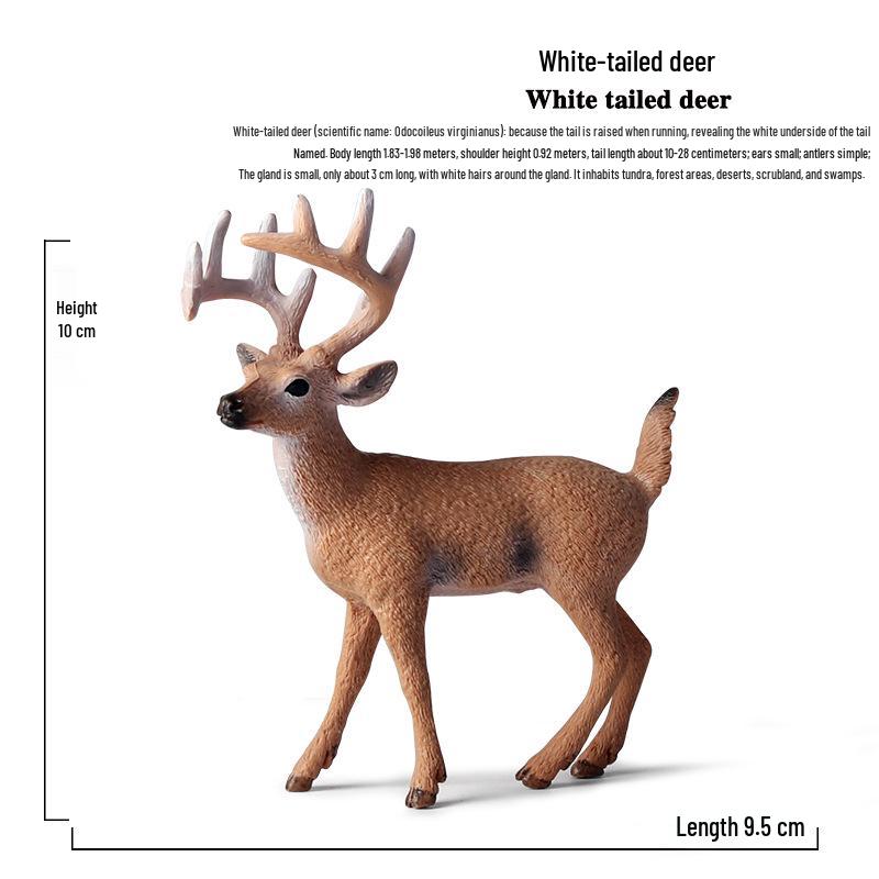 

Международный рождественский набор игрушек с дикими животными: Статическая модель белохвостого и пятнистого оленей