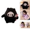 Cute Dark Cat Plush Toy For Halloween Gift 20cm Height